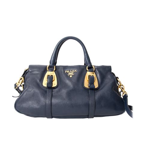 navy prada bag|prada leather handbags.